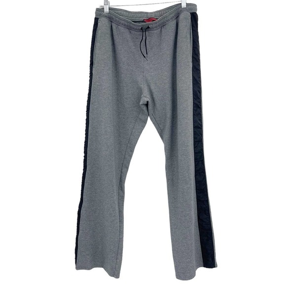 Burberry Sports Perforated Logo Stripped Jersey Sweatpants In Grey Size L - Picture 5 of 7